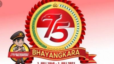 TUJUH PATI POLISI NAIK PANGKAT MOMEN HUT KE-75 BHAYANGKARA