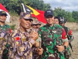 Satgas Yonif 743/PSY Patroli Bersama UPF, Sinergi Jaga Perbatasan.