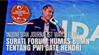 IJW Surati Forum Humas BUMN terkait PWI Gate Penyelewengan Dana Bantuan BUMN untuk UKW