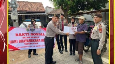 Polda Metro Jaya Bagikan 250 Paket Sembako Menyambut Hari Bhayangkara ke-79