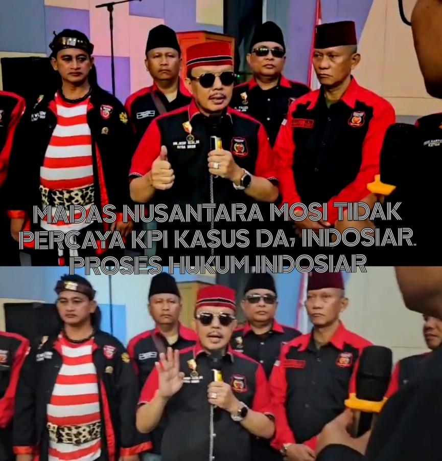 Madas Nusantara Ajulan Mosi Tak Percaya KPI dalam Kasus DA’7 Indosiar, Jusuf Rizal: Awal 2026 Proses Hukum Dimulai